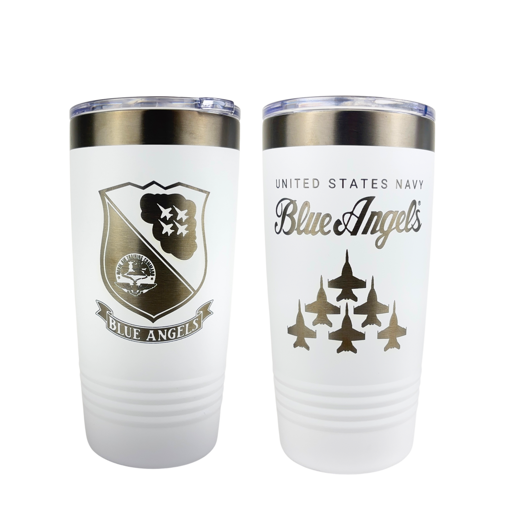 Prim In Proper Blue Angels Engraved Tumbler - 20 oz