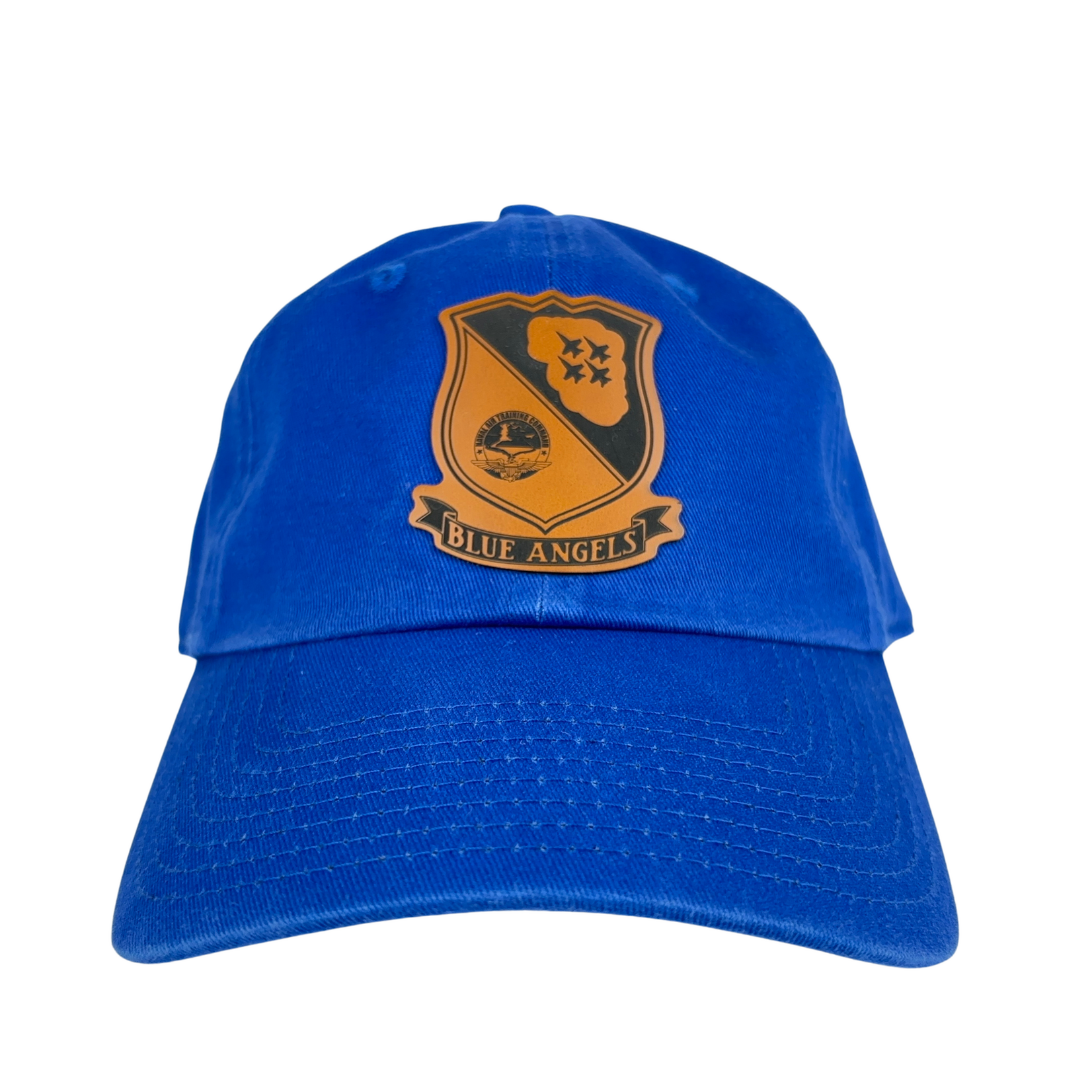 Prim In Proper Blue Angels Shield Relaxed Dad Hat Cap Rawhide