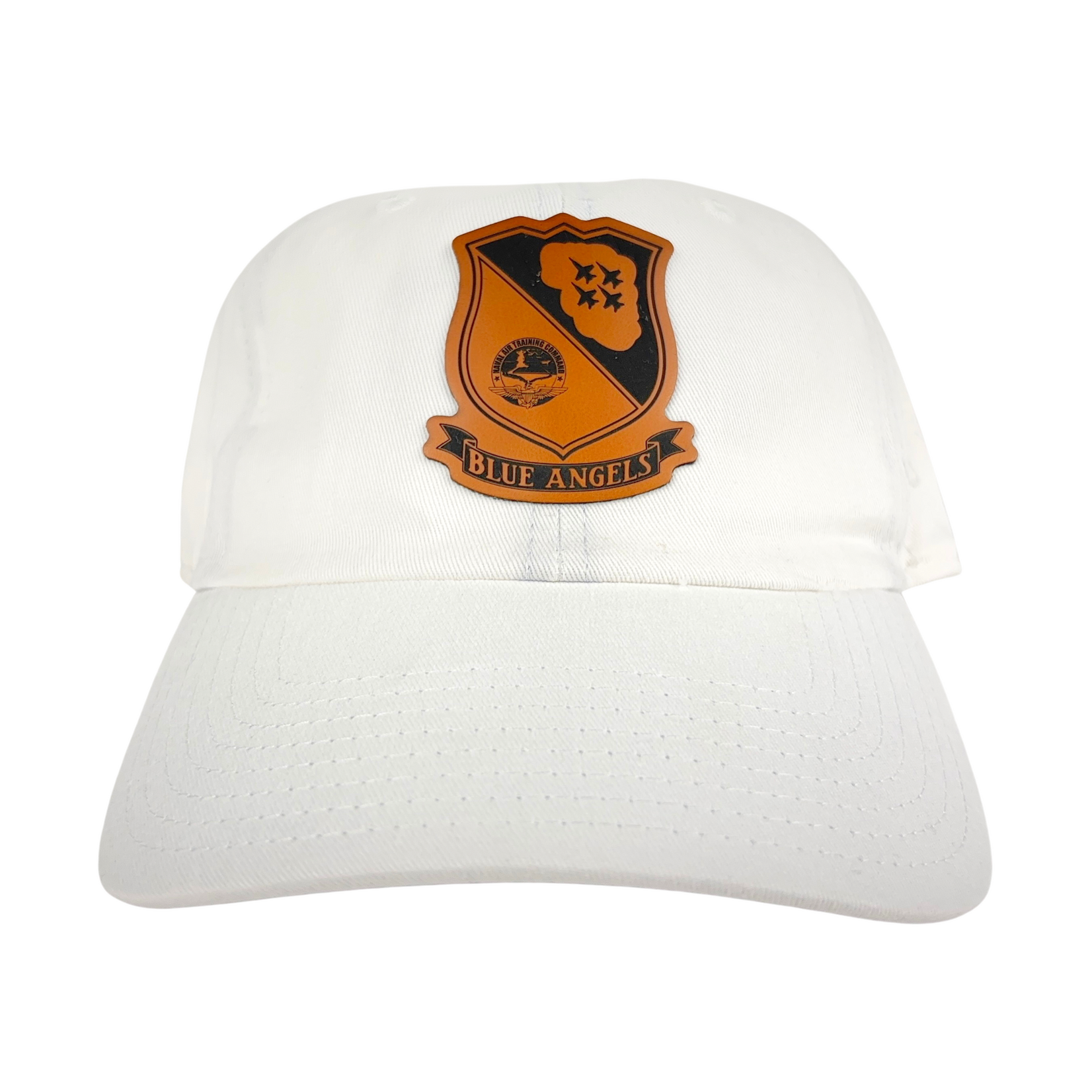Prim In Proper Blue Angels Shield Relaxed Dad Hat Cap Rawhide
