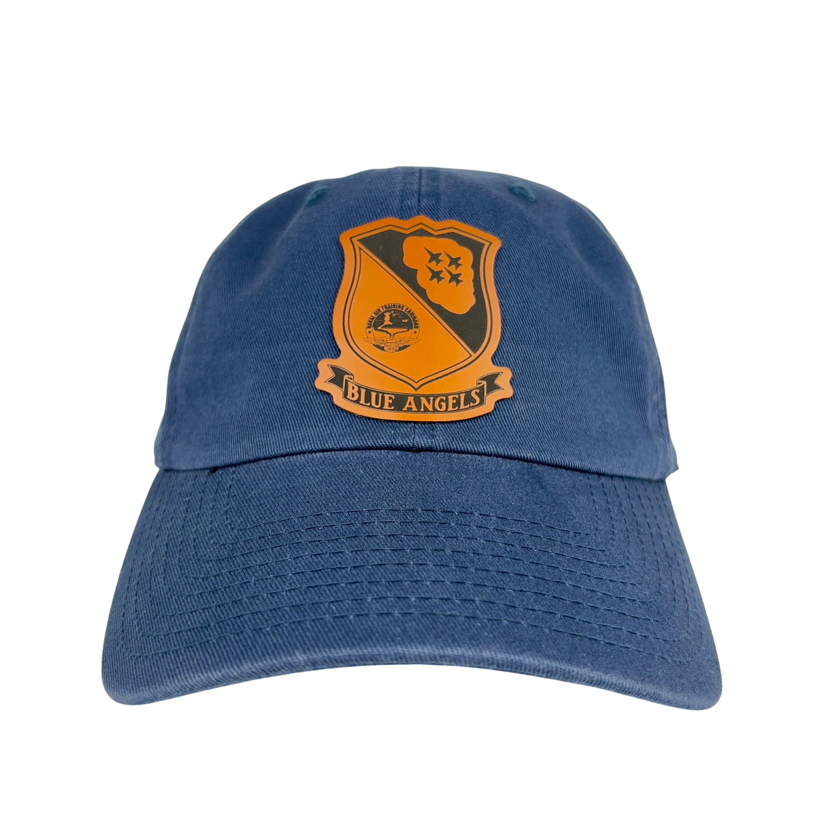 Prim In Proper Blue Angels Shield Relaxed Dad Hat Cap Rawhide