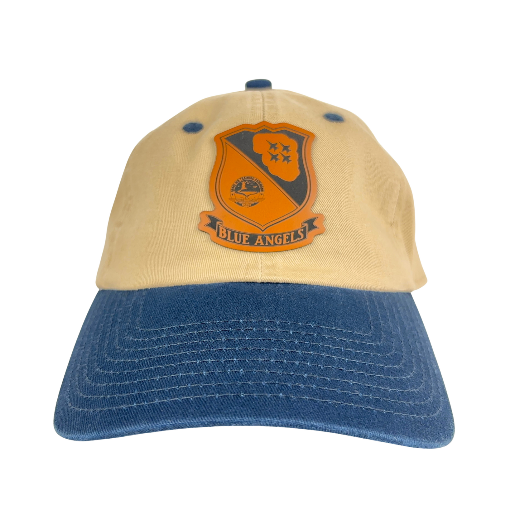 Prim In Proper Blue Angels Shield Relaxed Dad Hat Cap Rawhide