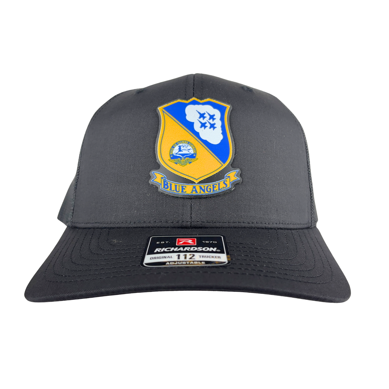 Prim In Proper Blue Angels Richardson 112 Trucker Hat Cap Black