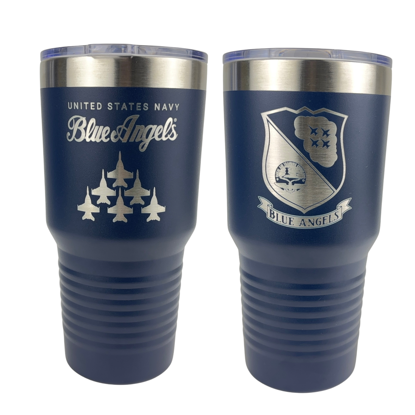 Prim In Proper Blue Angels Engraved Tumbler - 30 oz