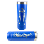 Prim In Proper Blue Angels Engraved Skinny Tumbler 22 oz