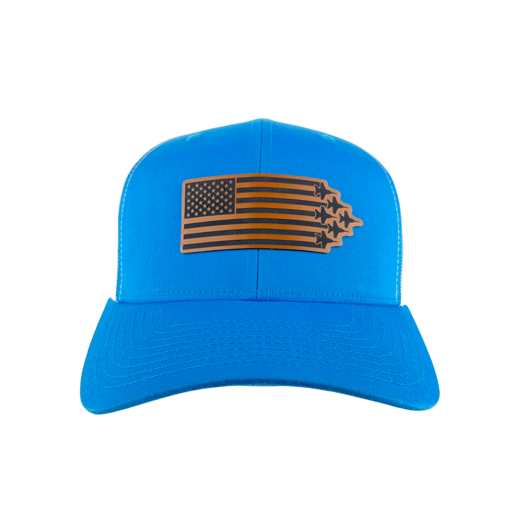 Prim In Proper Trucker Hat Cap US Flag Delta F-18 Jets