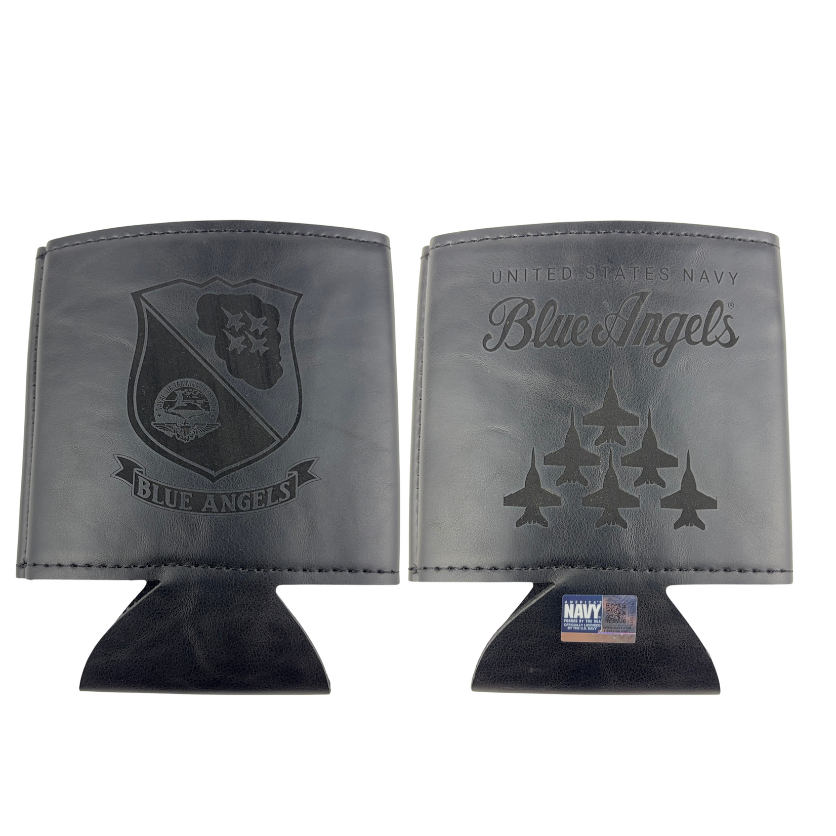 Prim In Proper Blue Angels Delta Flag Can Bottle Holder