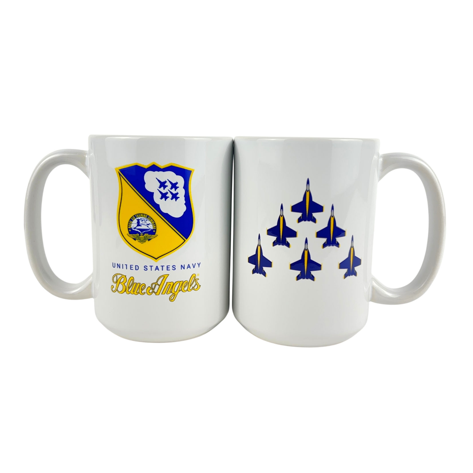 Prim In Proper Blue Angels Ceramic Coffee Mug 15 oz