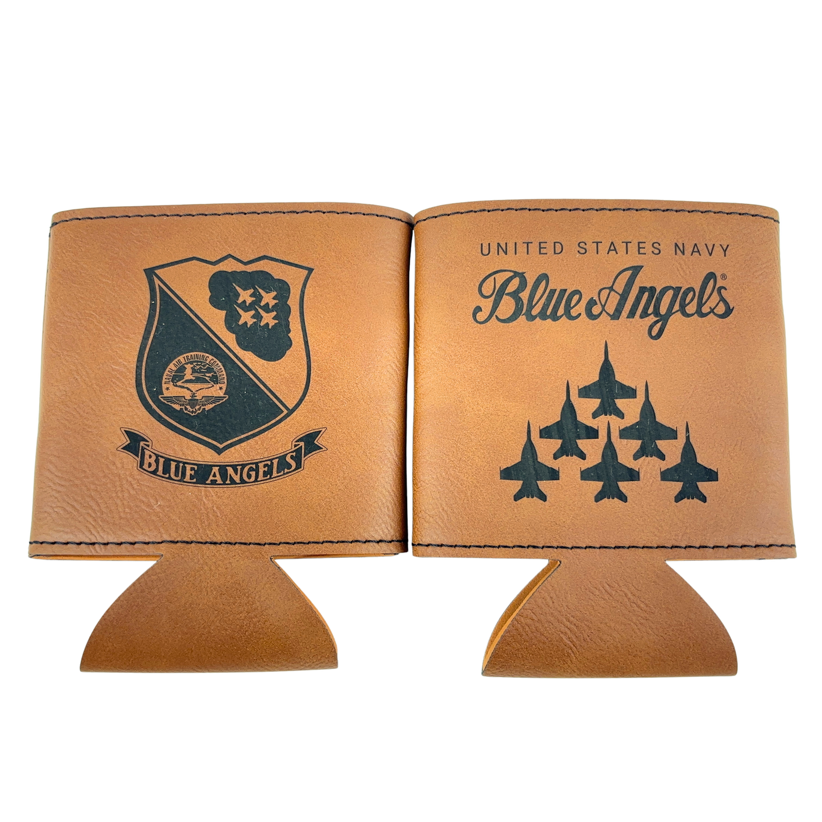 Prim In Proper Blue Angels Delta Flag Can Bottle Holder