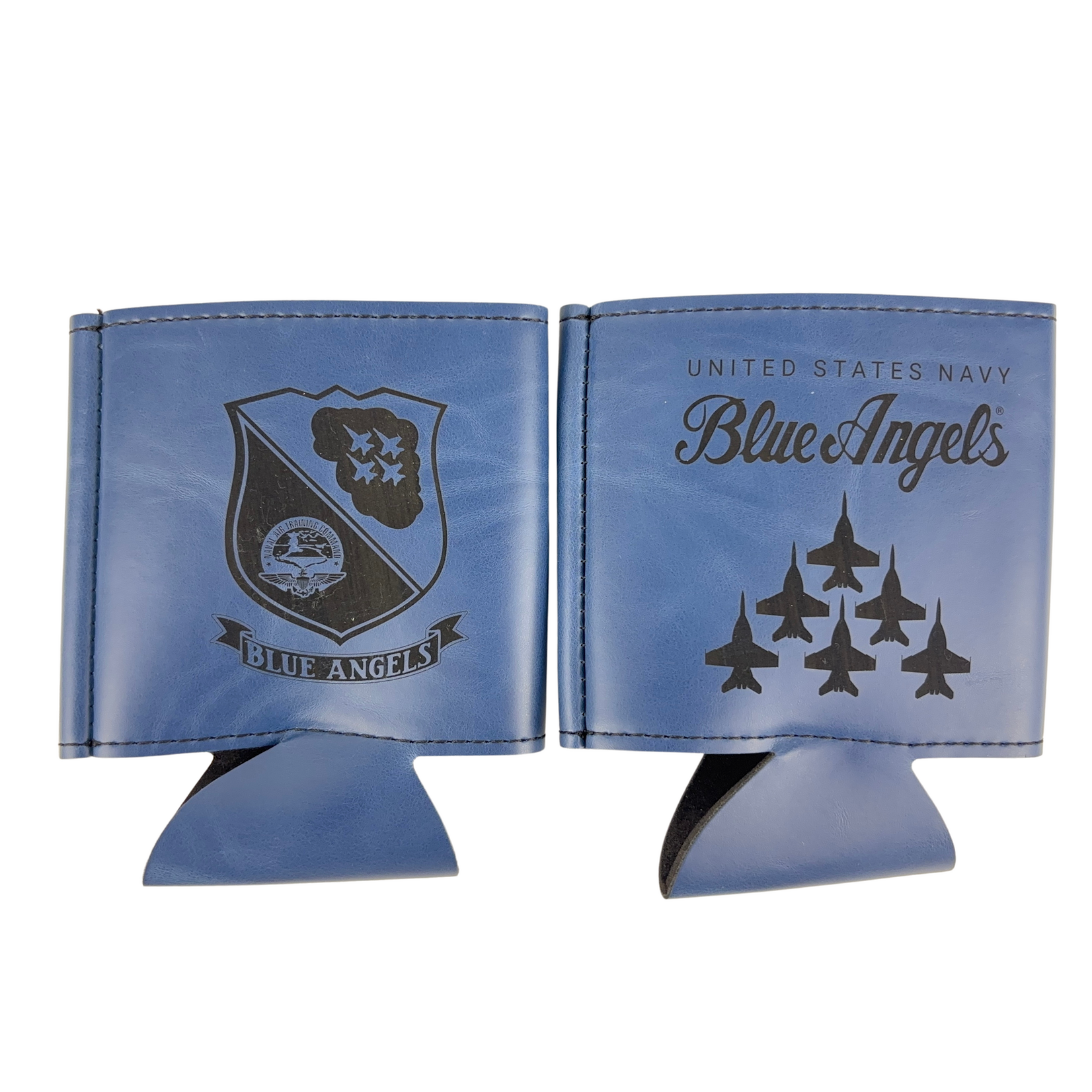 Prim In Proper Blue Angels Can Duster Bottle Holder