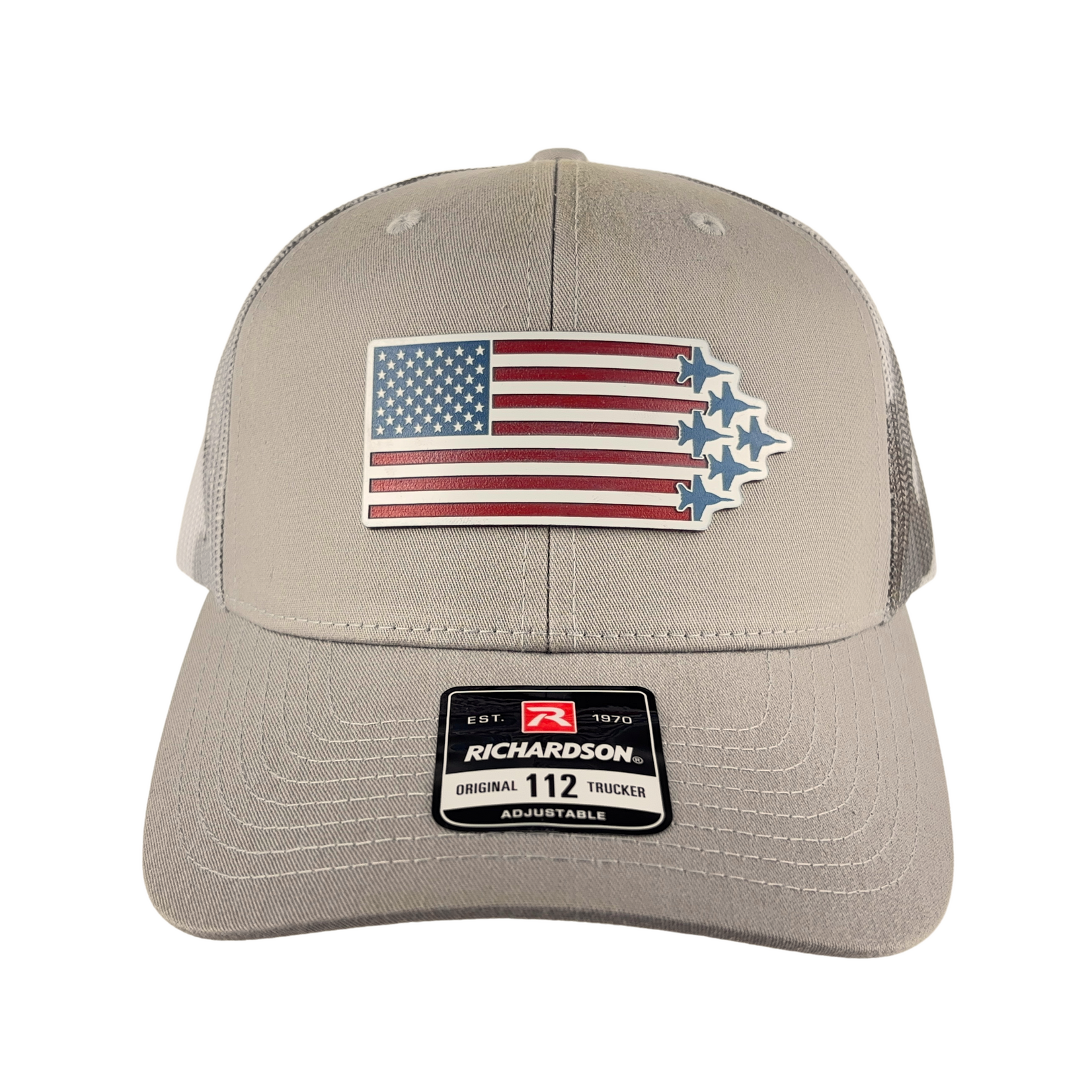 Richardson Trucker Hat 112 Flag Delta Jets RWB