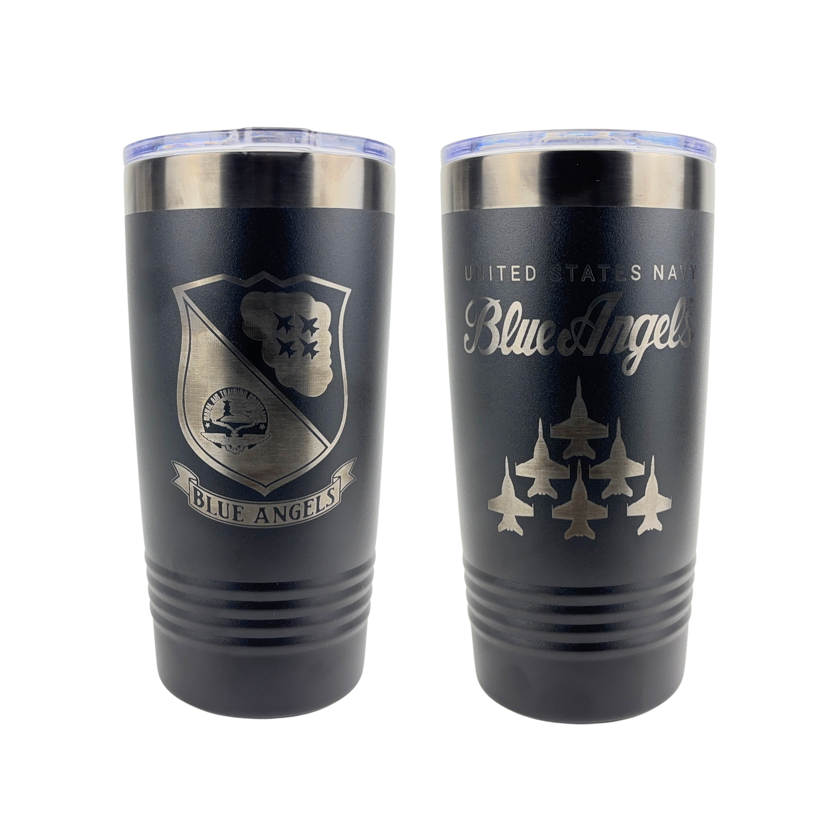 Prim In Proper Blue Angels Engraved Tumbler - 20 oz