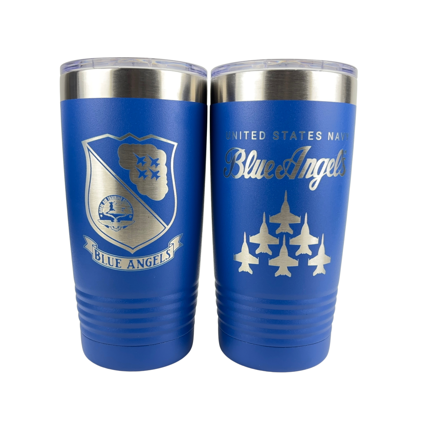 Prim In Proper Blue Angels Engraved Tumbler - 20 oz