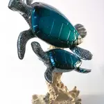 Sea Creations Blue Turtle Pair 8"