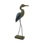 CB Home Collection 20" Wood Sea Bird Figurine On Base