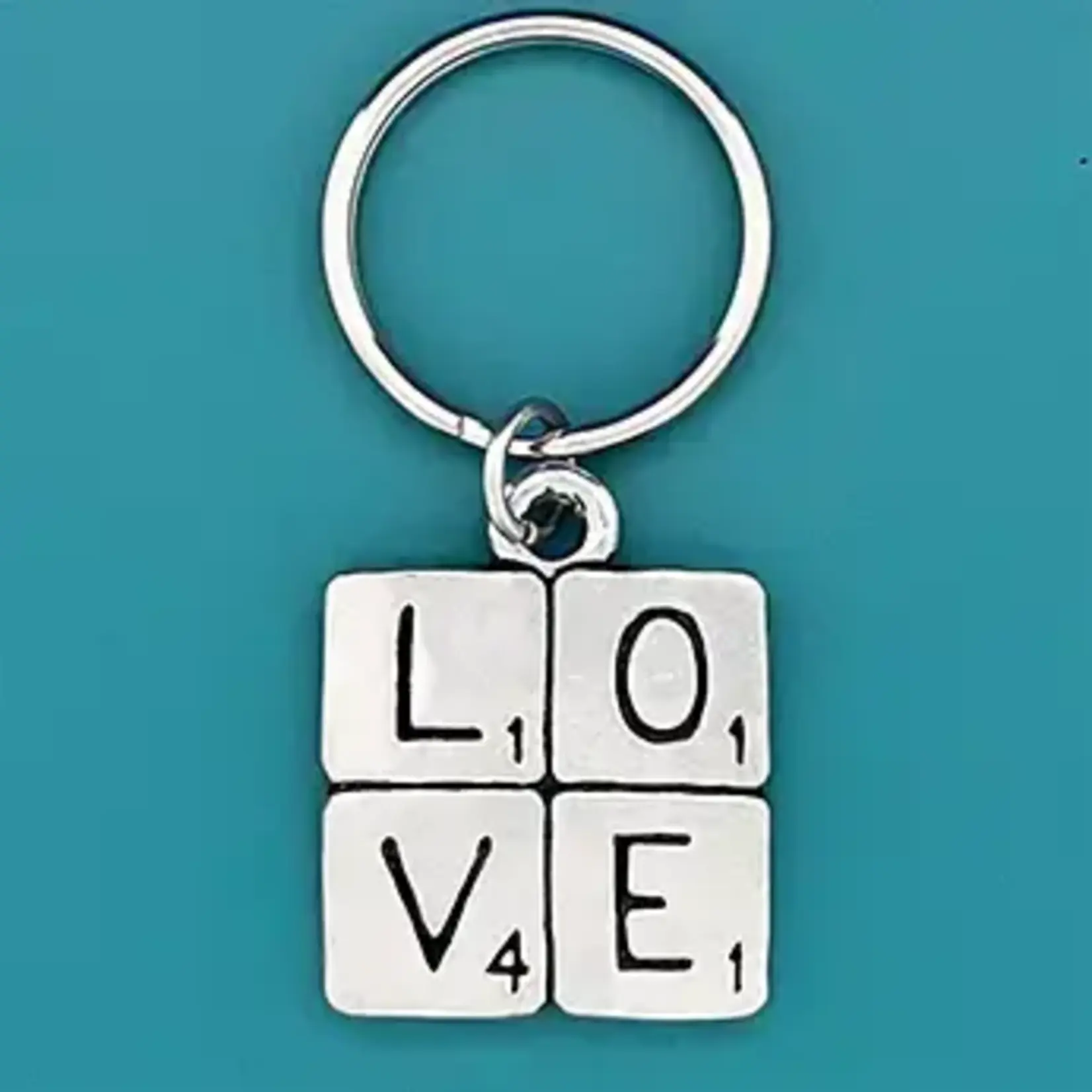 Basic Spirit Love Scrabble Keychain