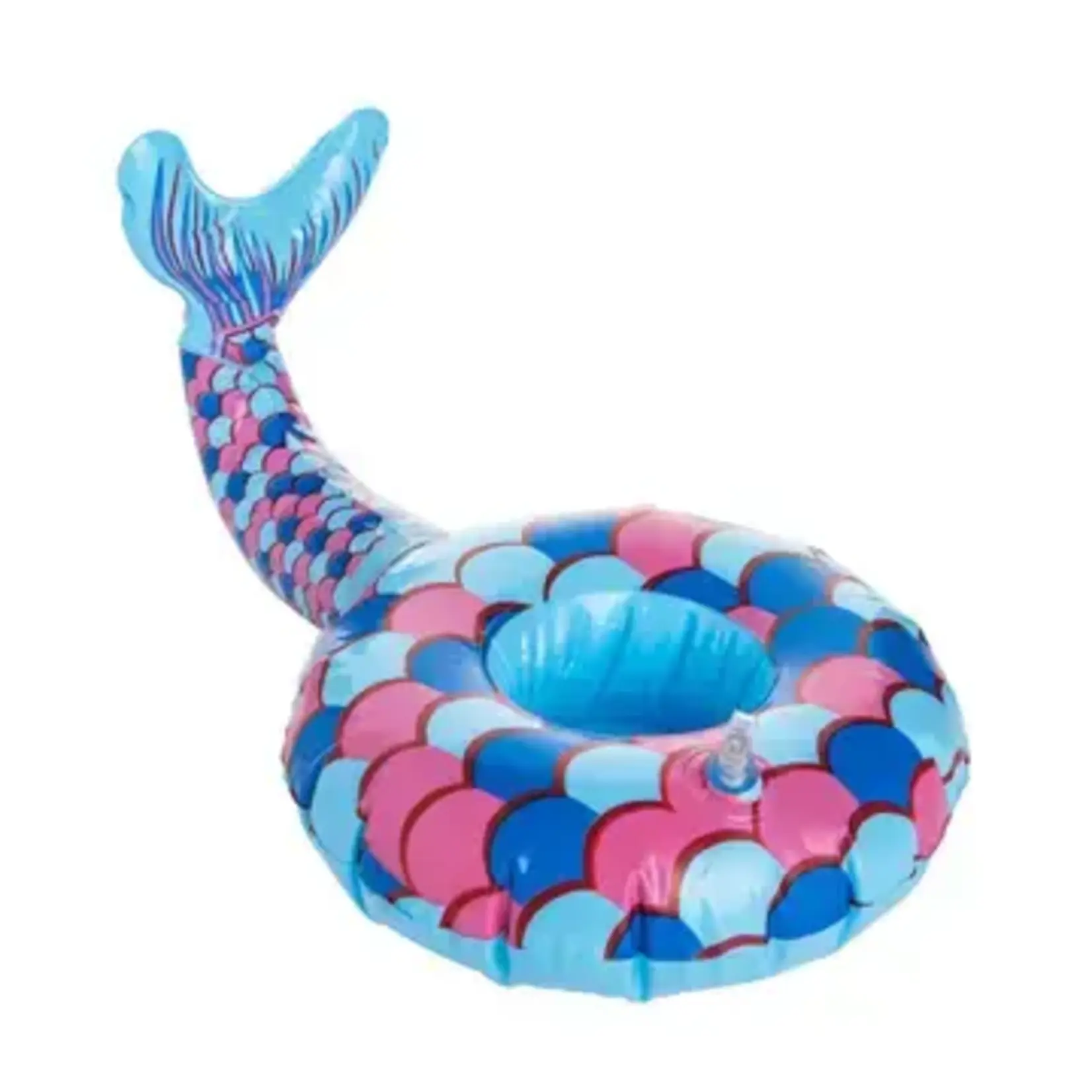 Beachcombers Inflatable Mermaid Tail Pool Drink Holder