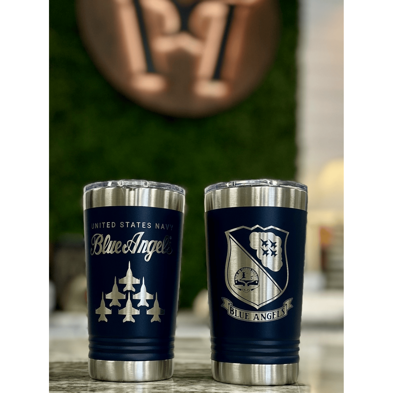 Prim In Proper Blue Angels Engraved Pint- 16 oz