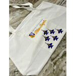 Prim In Proper Blue Angels Tote Bag White w/ Gusset