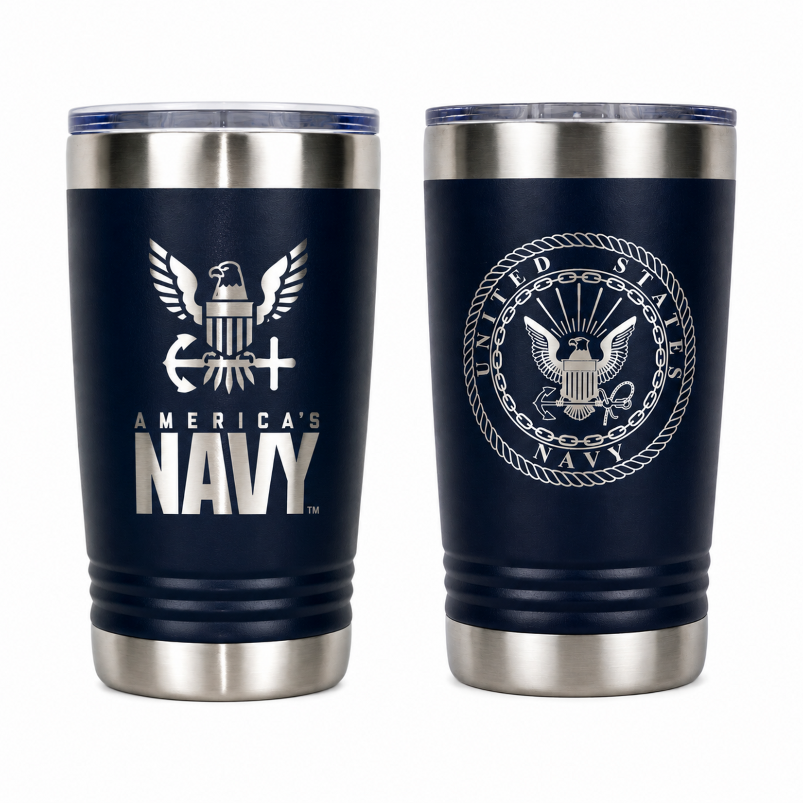 Prim In Proper US Navy Engraved Pint Tumbler - 16 oz