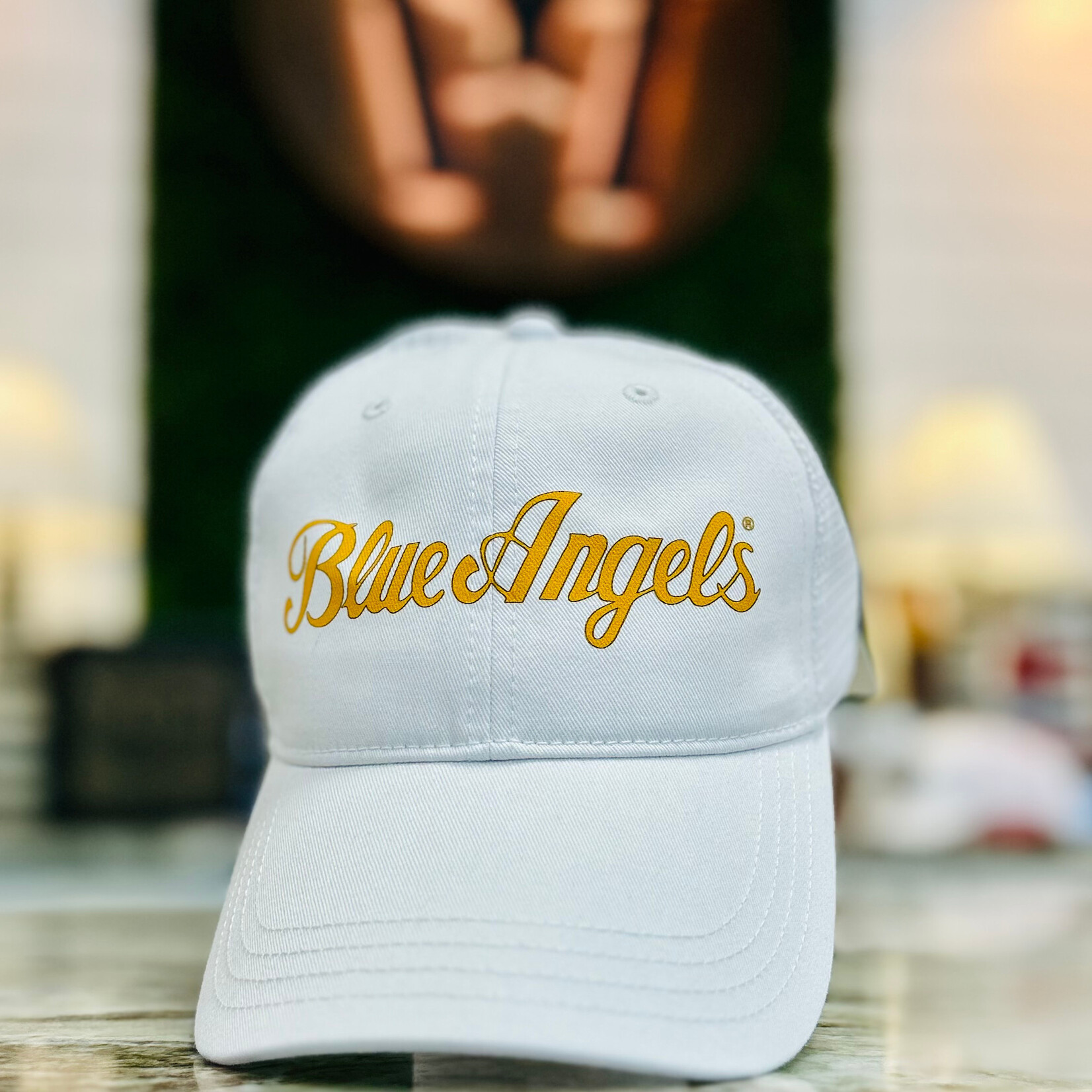 Prim In Proper Blue Angels Richardson 111 Trucker Hat Cap Script