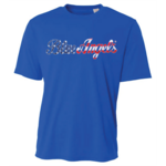 Prim In Proper Blue Angels Sports T-Shirt - Stars & Stripes Script