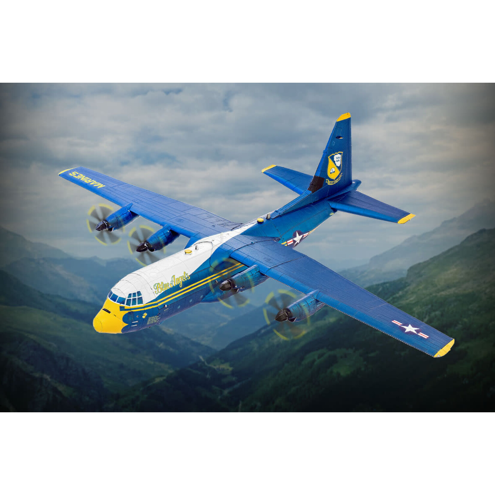 Metal Earth Blue Angels C-130 Hercules Fat Albert Steel Model Kit