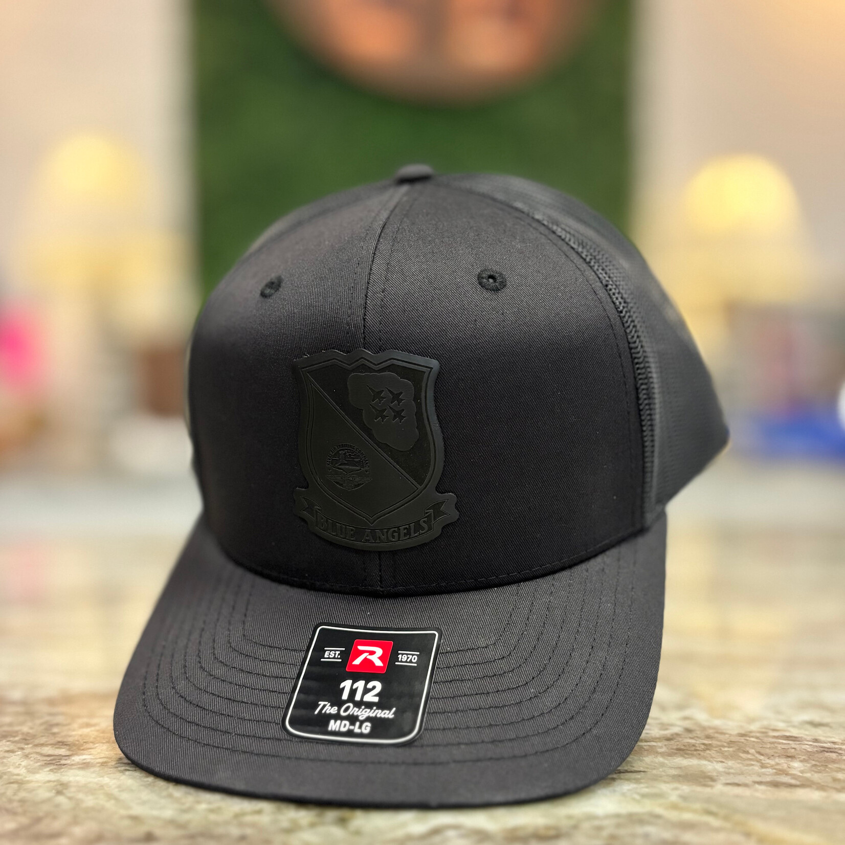 Prim In Proper Blue Angels Richardson 112 Trucker Hat Cap Blackout Shield