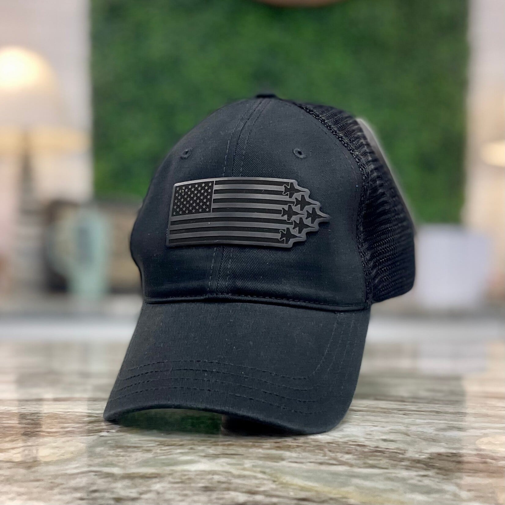 Prim In Proper Richardson 111 Trucker Hat Cap Flag Delta Jets - Blackout