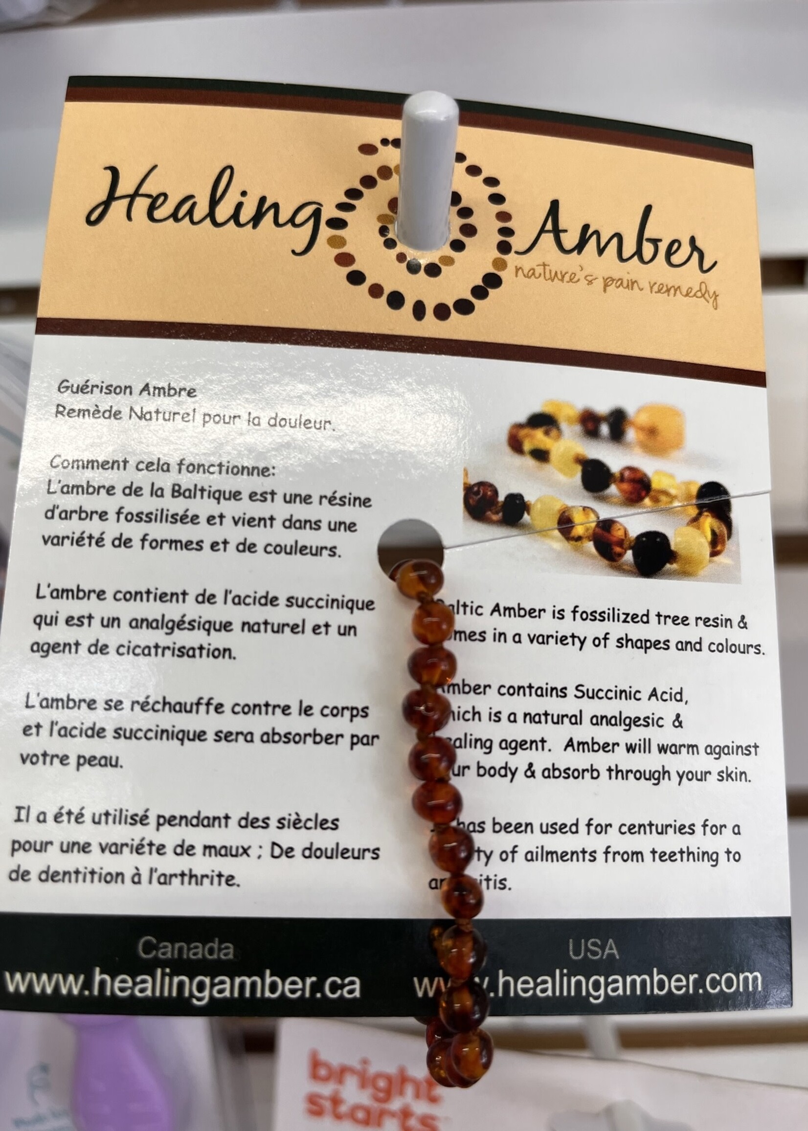 HEALING AMBER AMBER 5.5 BRACELET