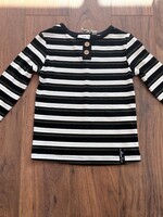 MID LONG SLEEVED STRIPED TOP