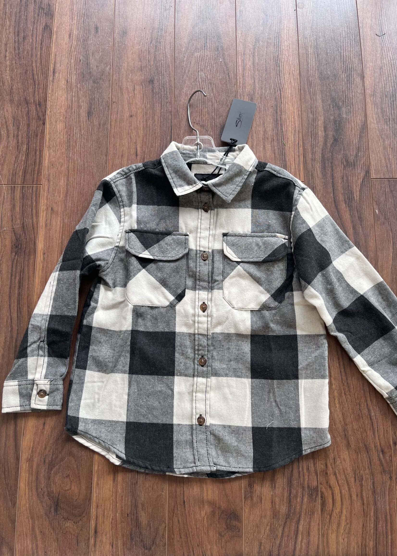 SILVER JEANS PLAID OVER SHIRT