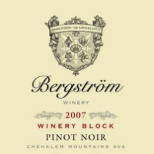 2014 Bergstrom Winery Block Pinot Noir 750ml 2014 Bergstrom Winery Block Pinot Noir 750ml