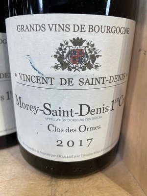 2017 Vincent De Saint Denis Clos Des Ormes 750ml