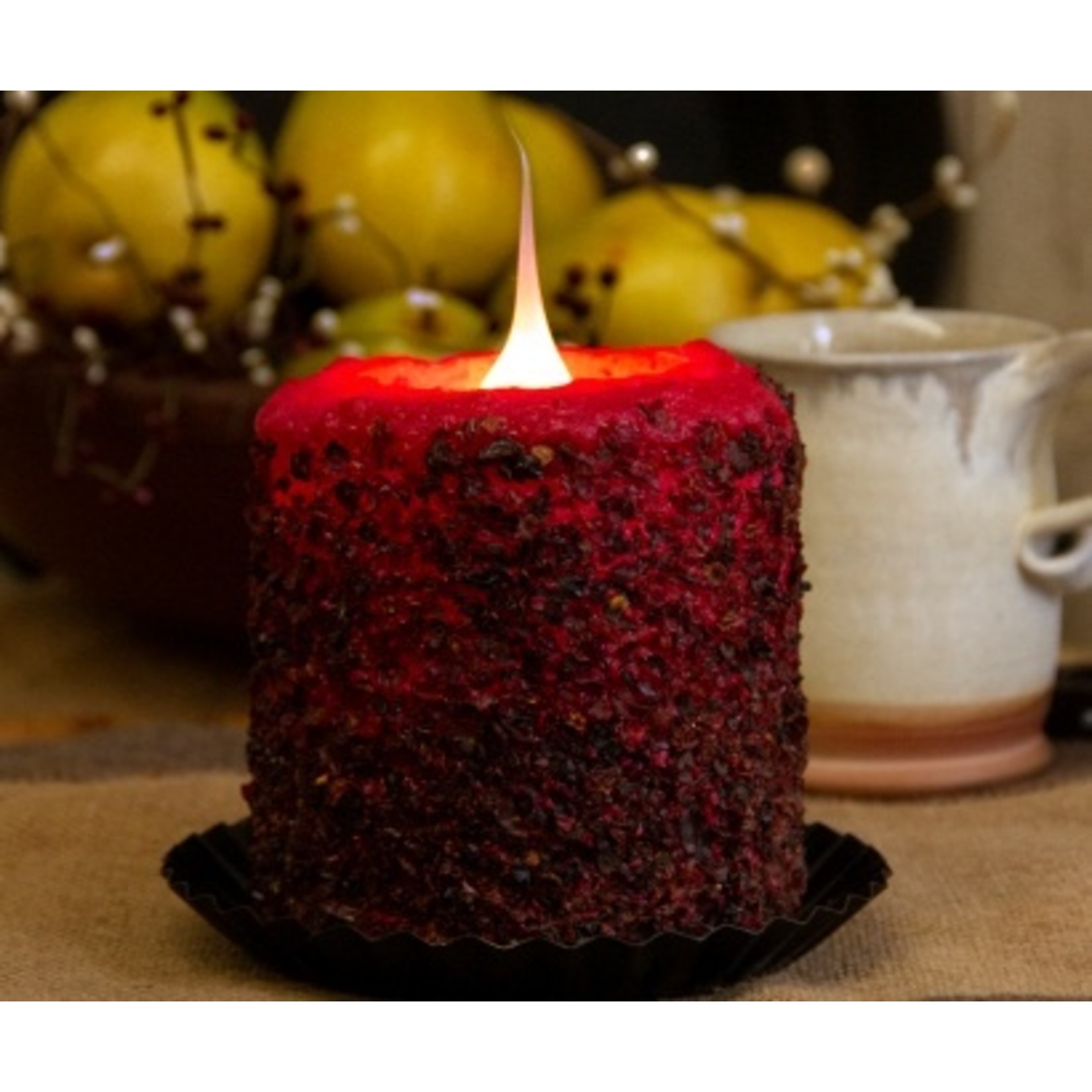 Warm Glow Candle Company Electric Hearth Candle Evening Mocha