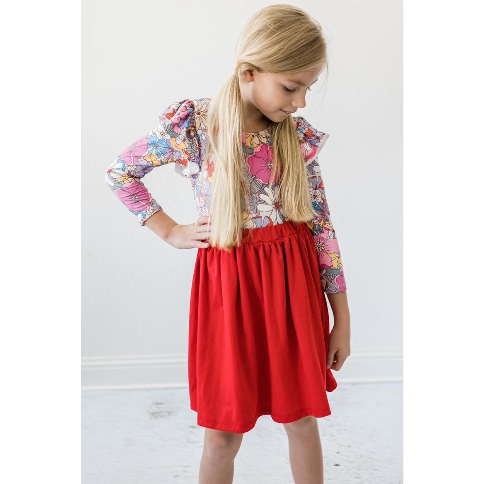 Mila & Rose Red Twirl Skirt