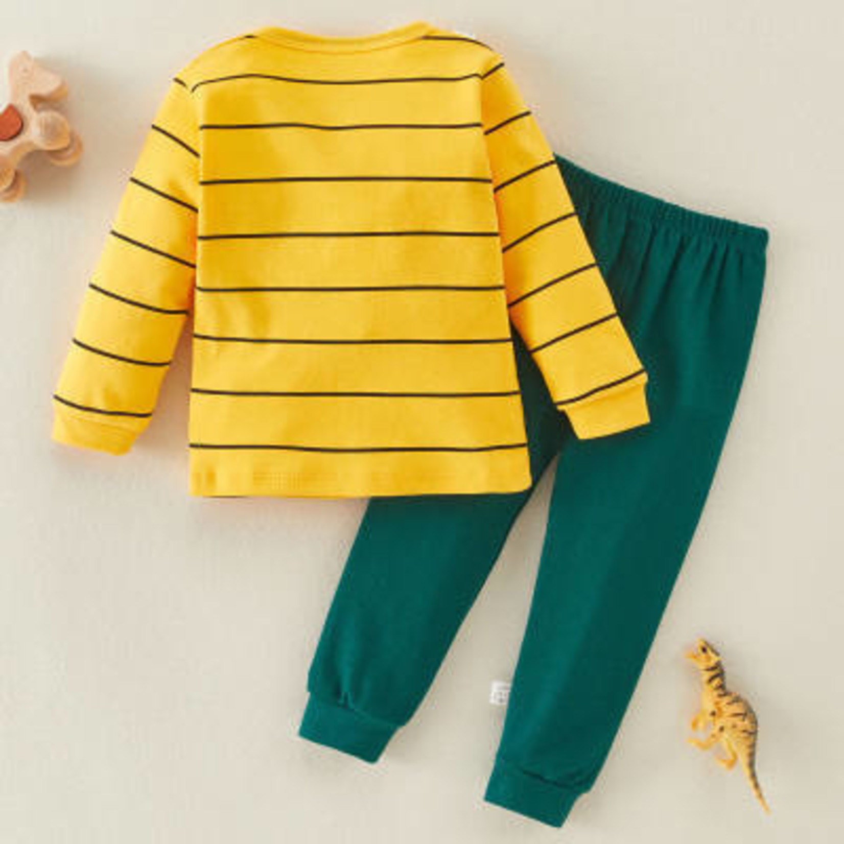 Riolio Yellow with Stripes Pajamas-2 piece set