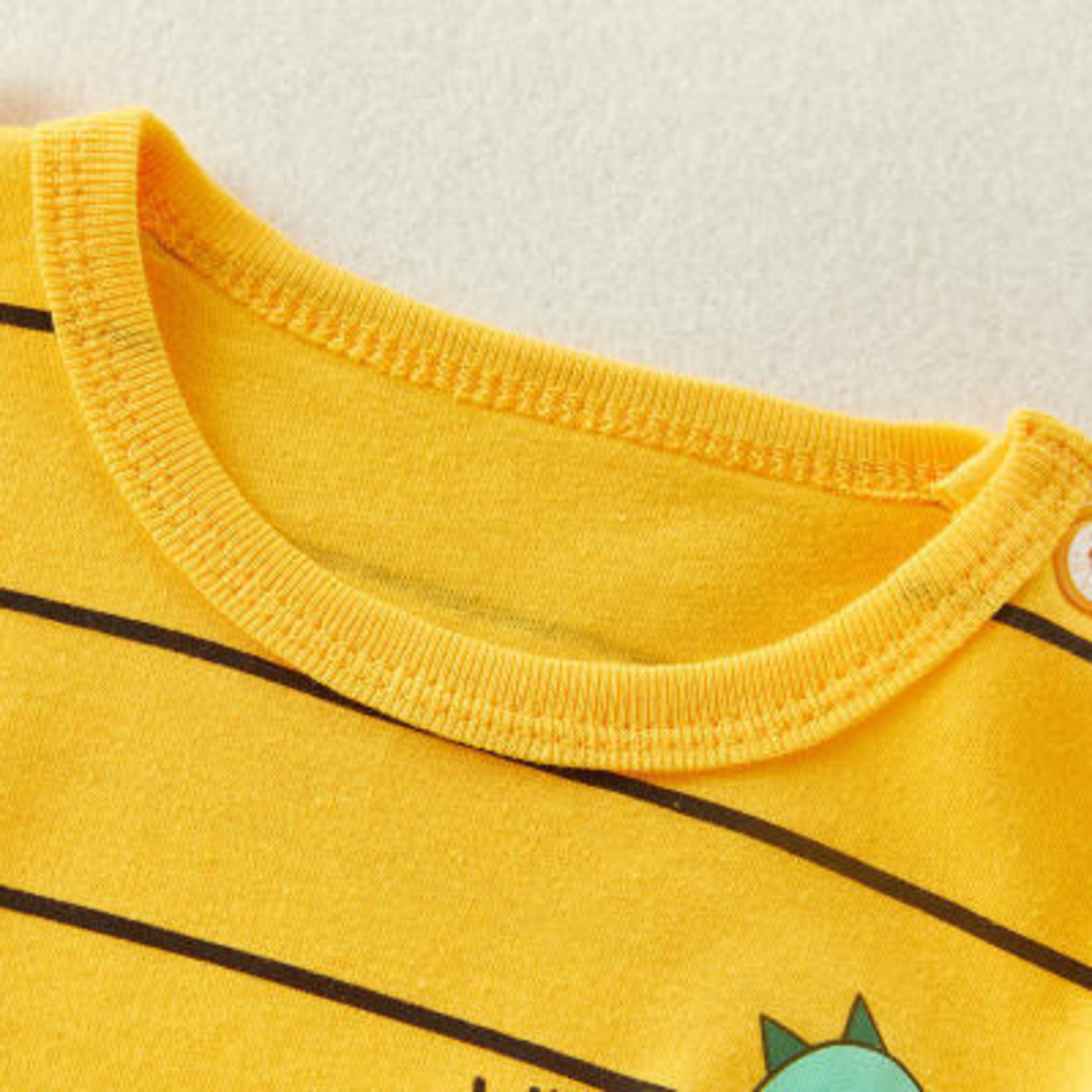 Riolio Yellow with Stripes Pajamas-2 piece set