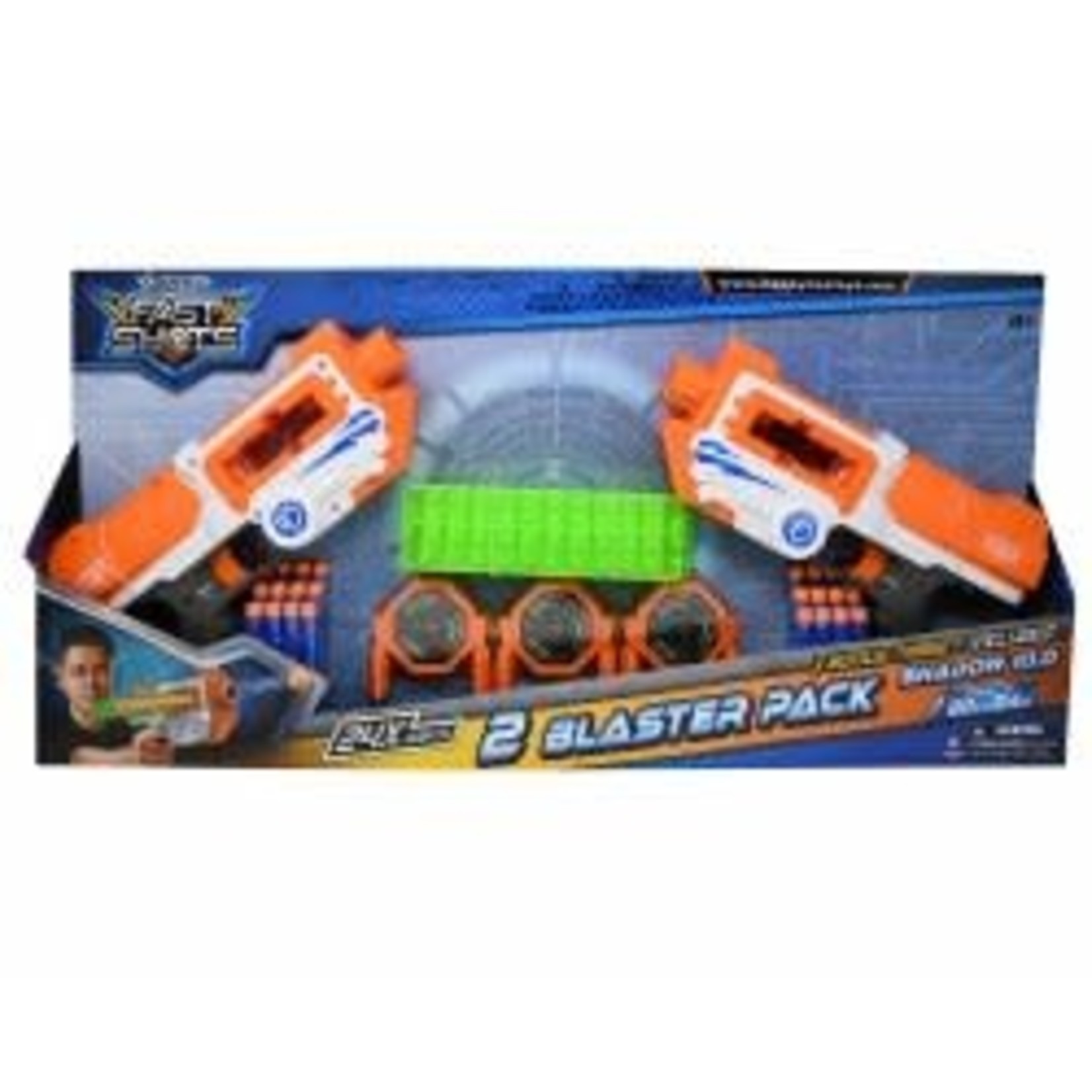 United Pacific Designs Shadow 2pk Blaster Pack with 24 darts, 3 targets