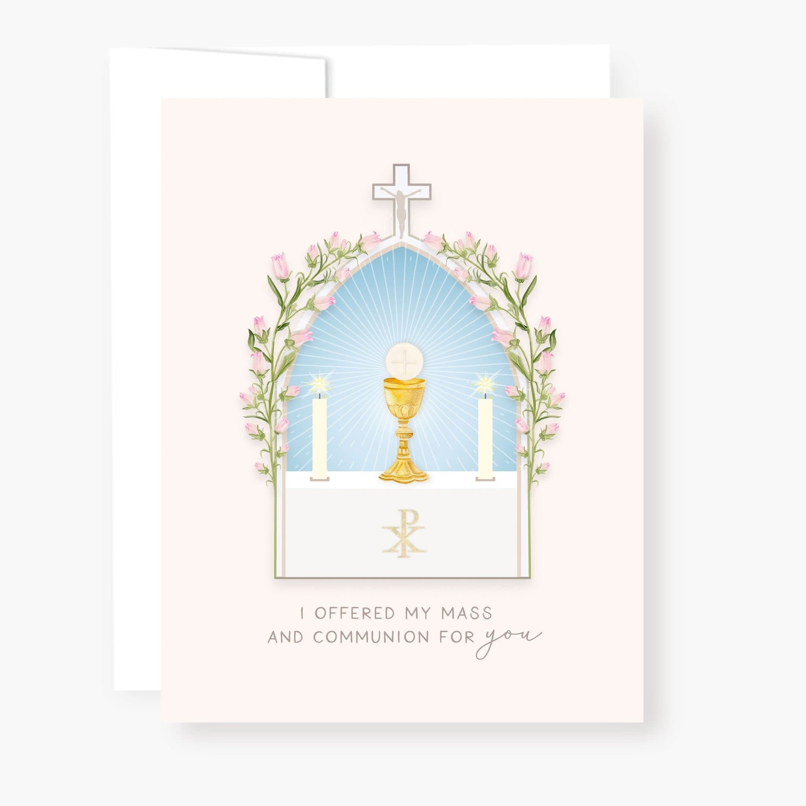 Novena Cards I Prayed for you at Mass | Beige