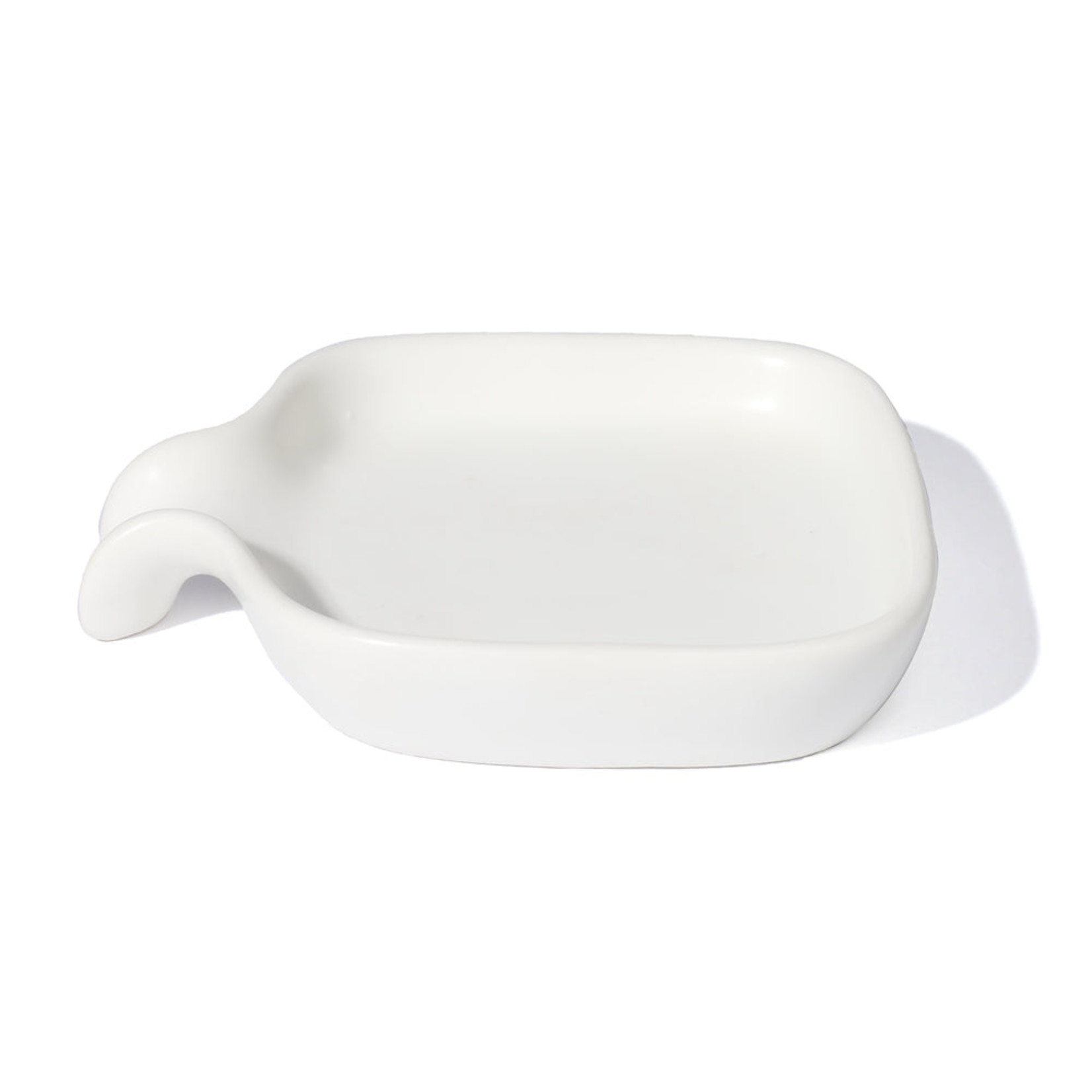 Finch Berry White Drip Ceramic Soap Dish