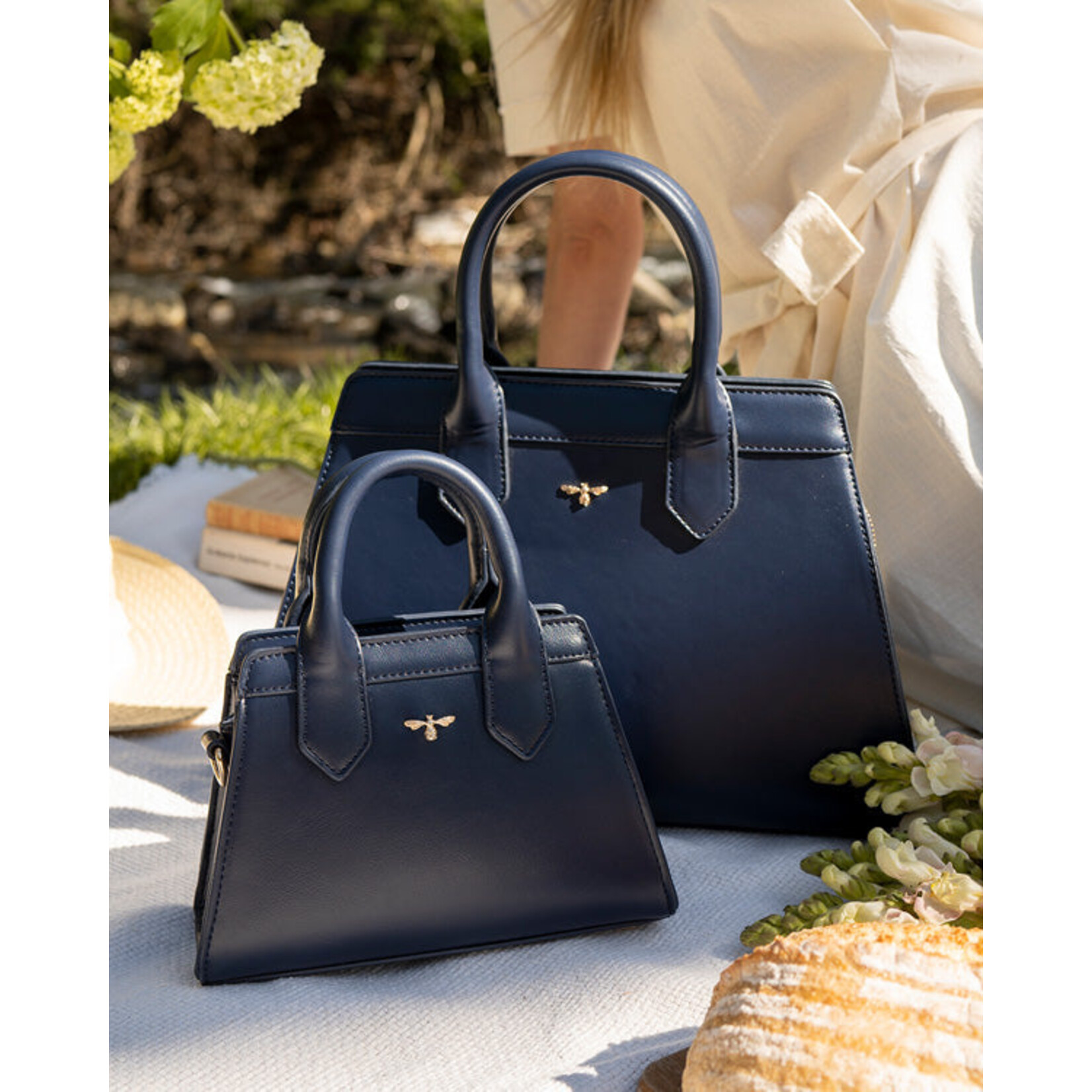 Fable England Royal Ditsy Tote Navy