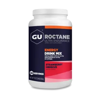 GU Roctane Energy Drink Mix - Strawberry Hibiscus, 24 Servings