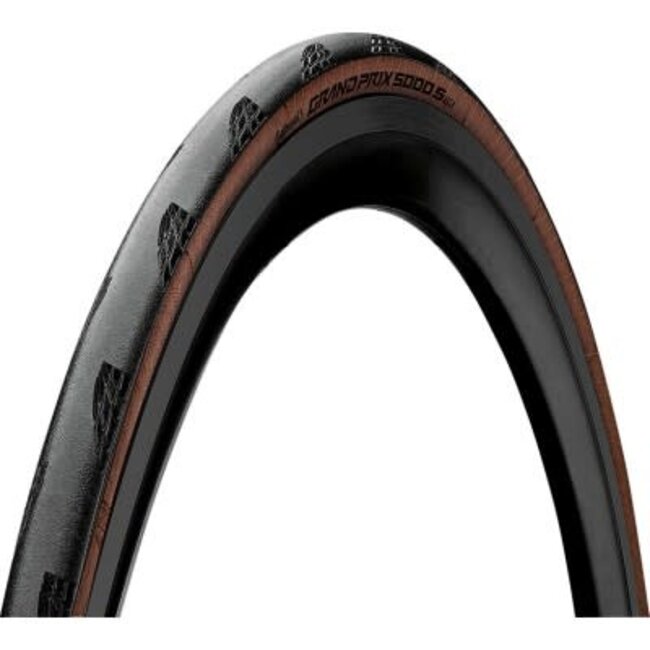 Continental Grand Prix 5000 S TR Tire - 700 x 25, Tubeless, Folding, TAN,, Vectran Breaker, LazerGrip, ACT
