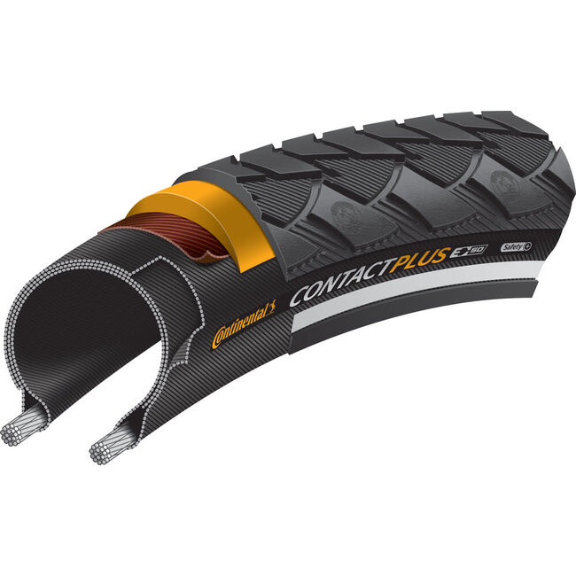 Continental Contact Tire - 700 x 28, Clincher, Wire, Black, SafetySystem Breaker, E25