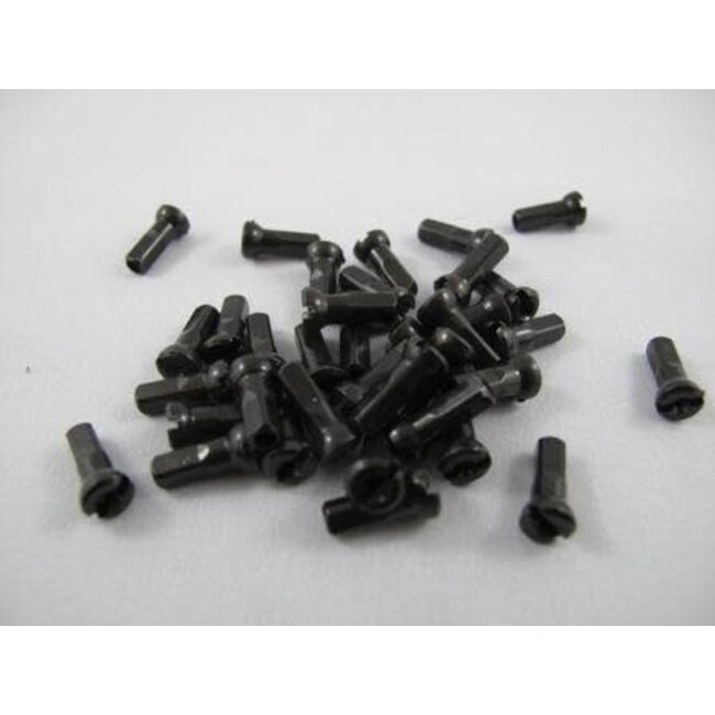 Sapim Nipple Aluminum 14mm, Black, Polyax
