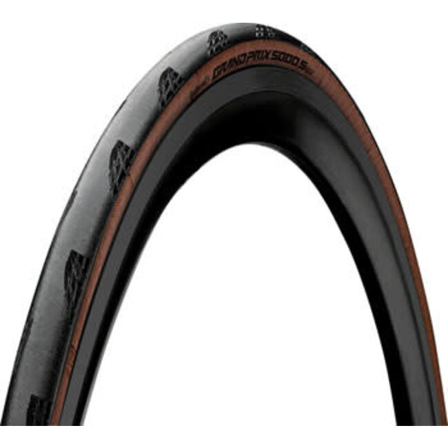 Continental Grand Prix 5000 S TR Tire - 700 x 28, Tubeless, Folding, Tan,Vectran Breaker, LazerGrip, ACT