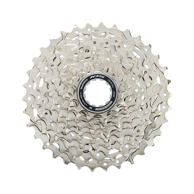Shimano 105 CS-R7101-12 Cassette - 12-Speed, 11-34t, HG L2, Silver