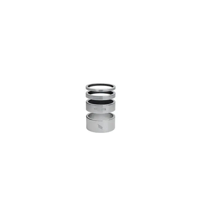 TITLE TITLE - Alloy Headset Spacer Kit  - Chrome