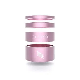 TITLE TITLE - Alloy Headset Spacer Kit  - Pink