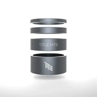 TITLE ALLOY HEADSET SPACER KIT GREY